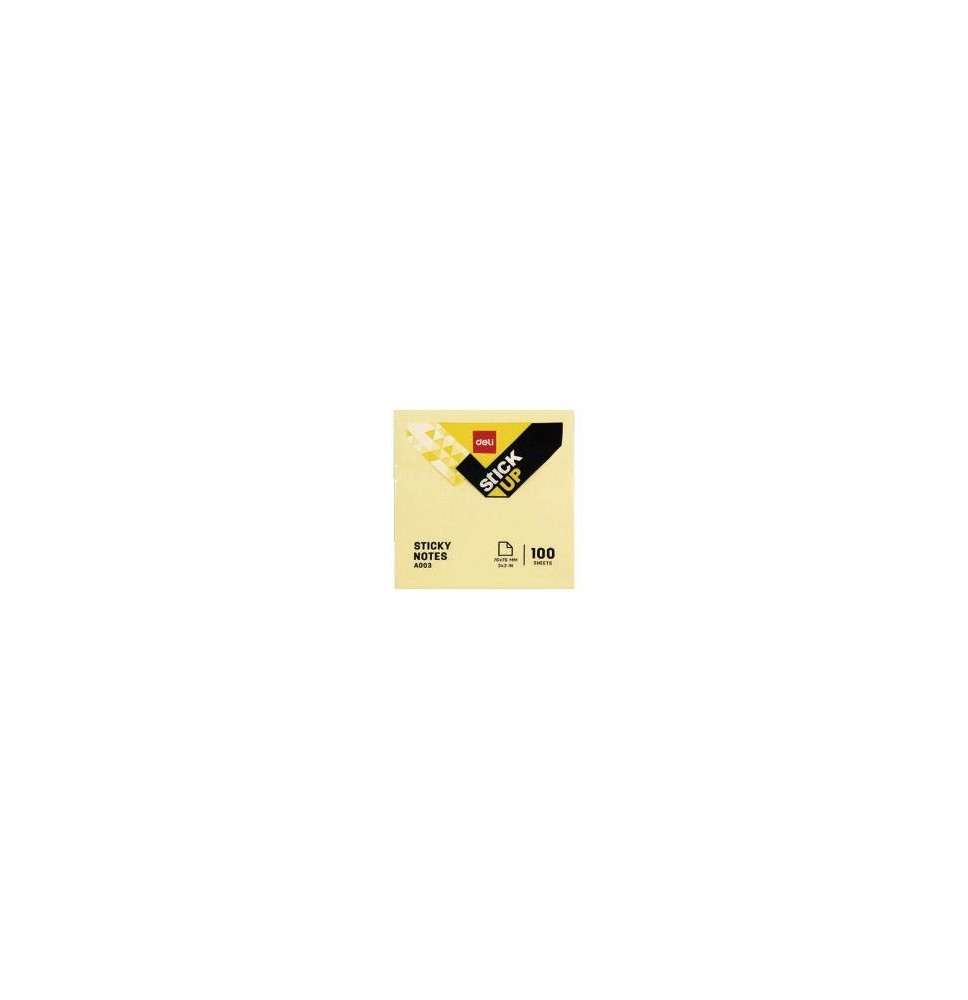 Deli Stick-Up Sticky Notes 100Sh/3x3 1Pck