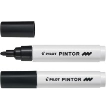 Pilot W-Based Marker Pintor Black 1.4mm 1Pc