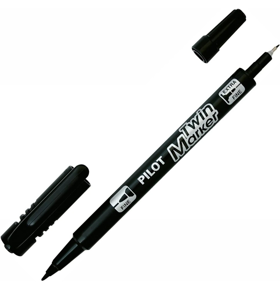 Pilot Twin Marker Black 1Pc