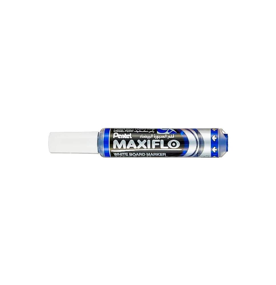 Pentel Maxiflo White Board Marker Blue Chisel Point  1Pc