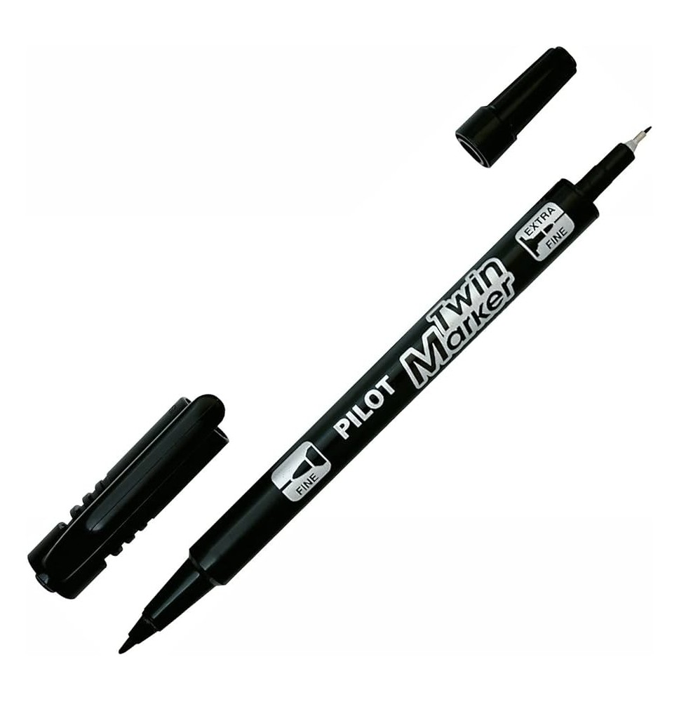 Pilot Twin Marker Black 1Pc