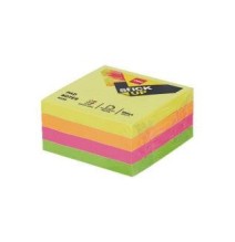 Deli Neon Notes Pad 100X4Sh/3X3 1Pck