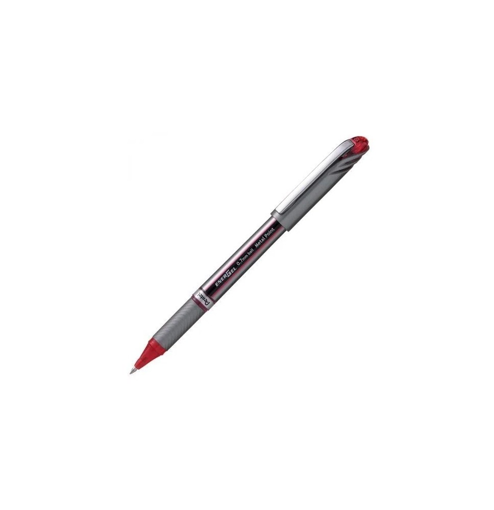 Pental Energel Roller Metal Tip Pen Red 0.7mm 1Pc