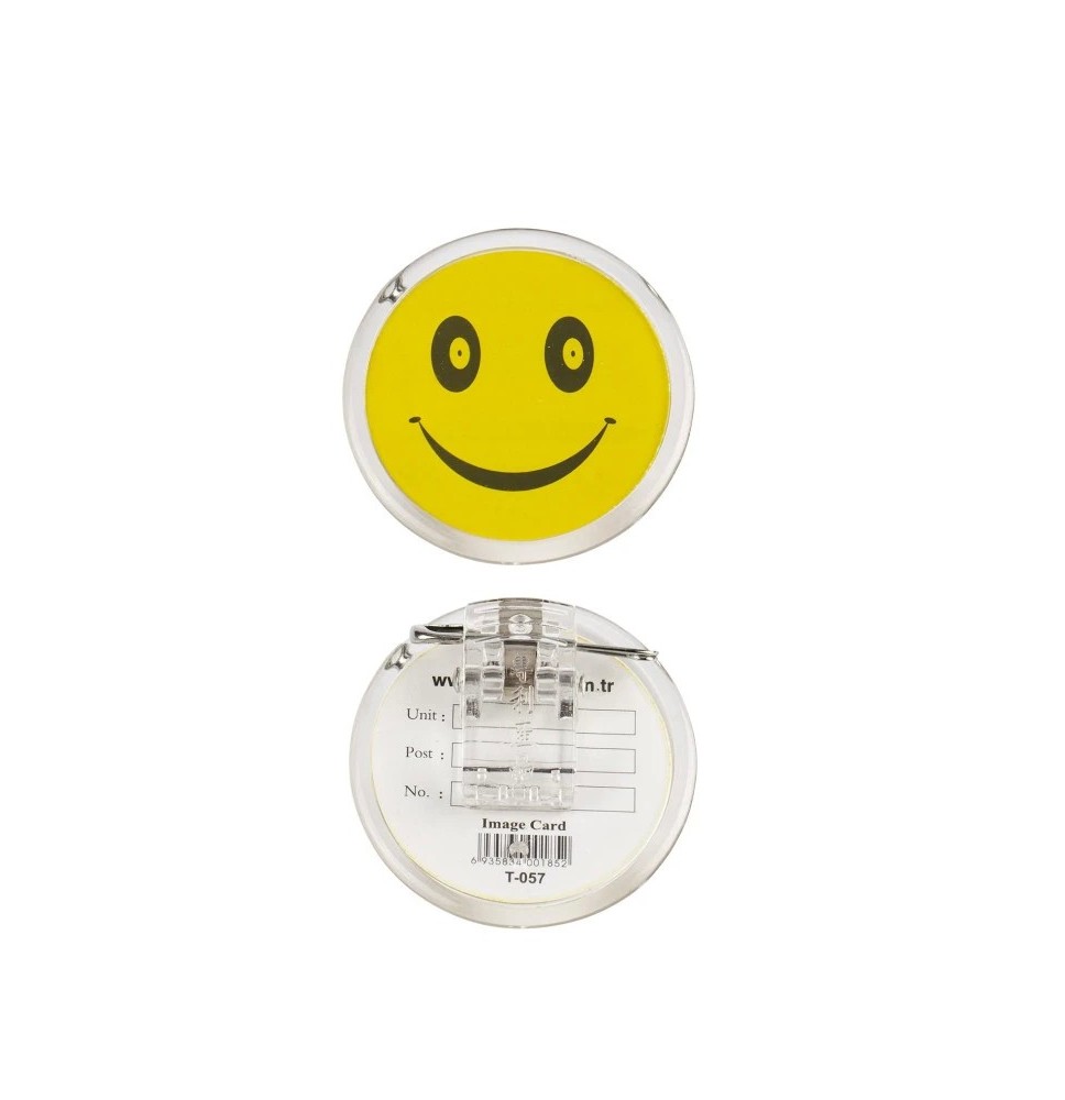 Kejea Smile Face Badge 1Pc