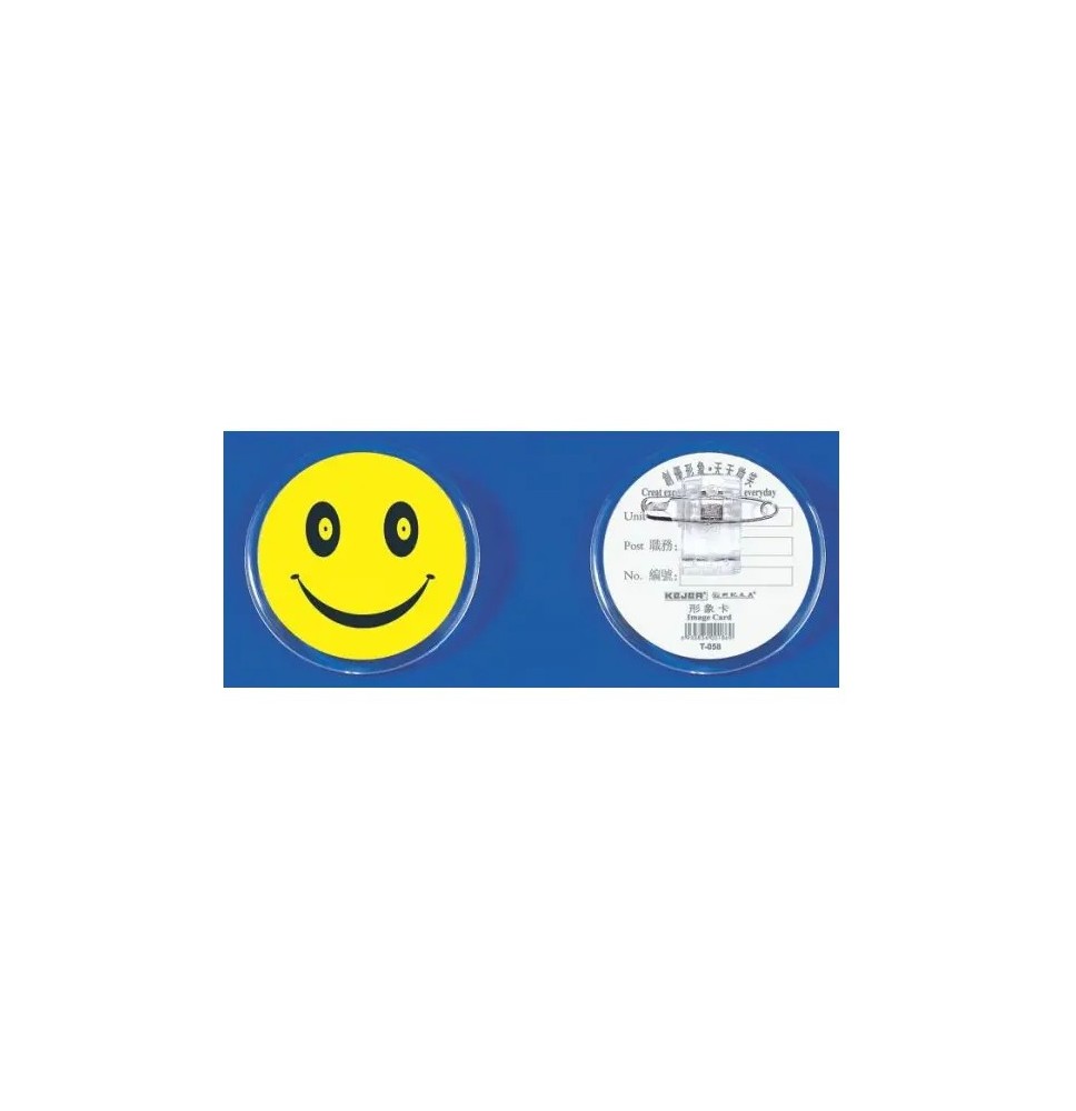 Kejea Smile Badge Image Card 1Pc