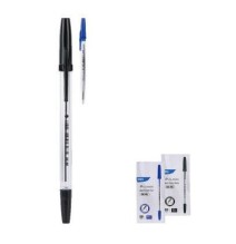 Deli Black Pen Black 0.77MM 50Pc 1Box