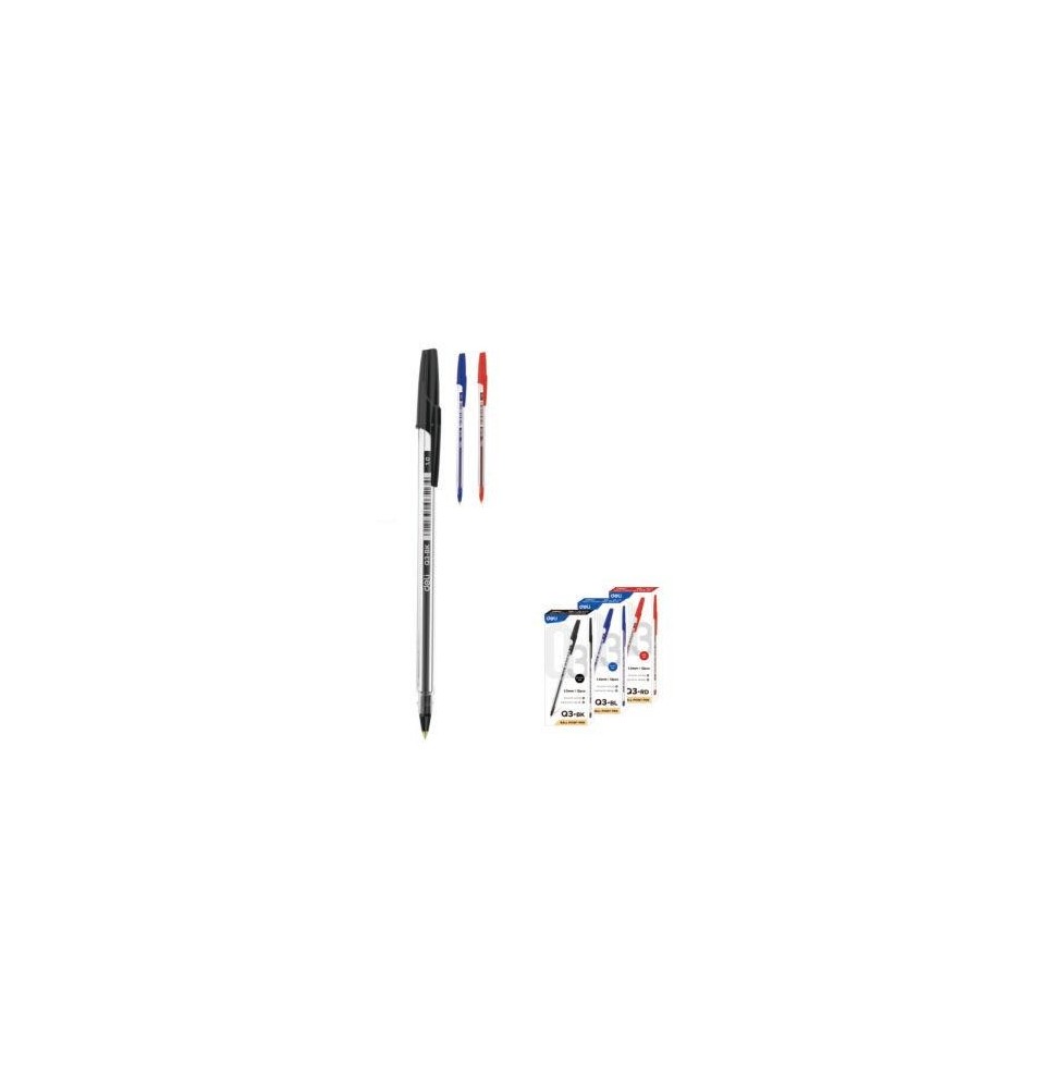 Deli Think Ball Pen 1mm 12Pcs 1Pkt