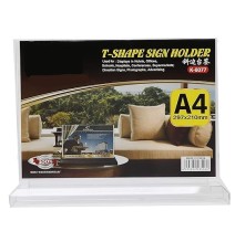 Kejea T- Shape Sign Holder A4 297*210mm 1Pc