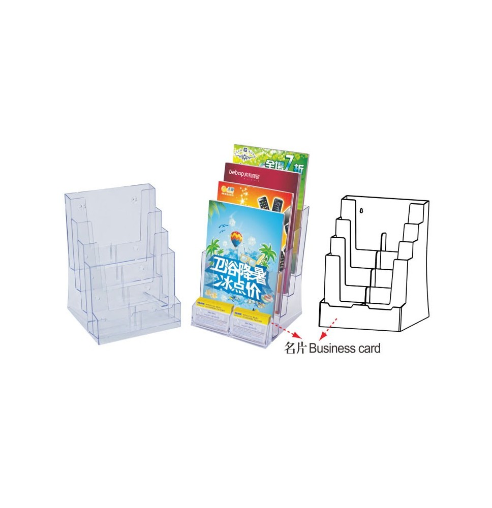 Kejea Brochure+Business Card Holder A4 1Pc