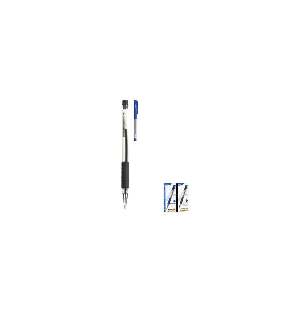 Deli Arrow Ball Pen Blue 12Pc 1Pck