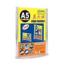 Super Deal A5 Sign Holder 1pc