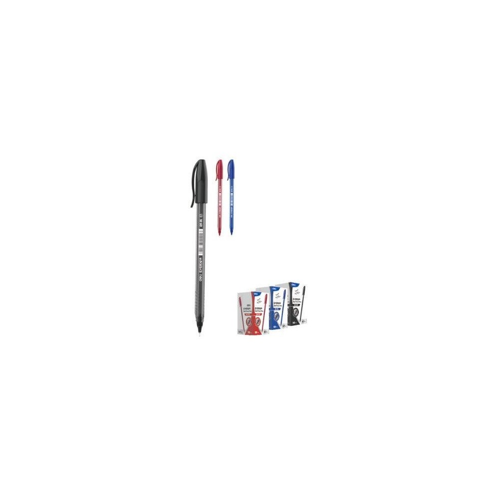 Deli Every Ball Pen 0.7mm Black 50PC 1Pck