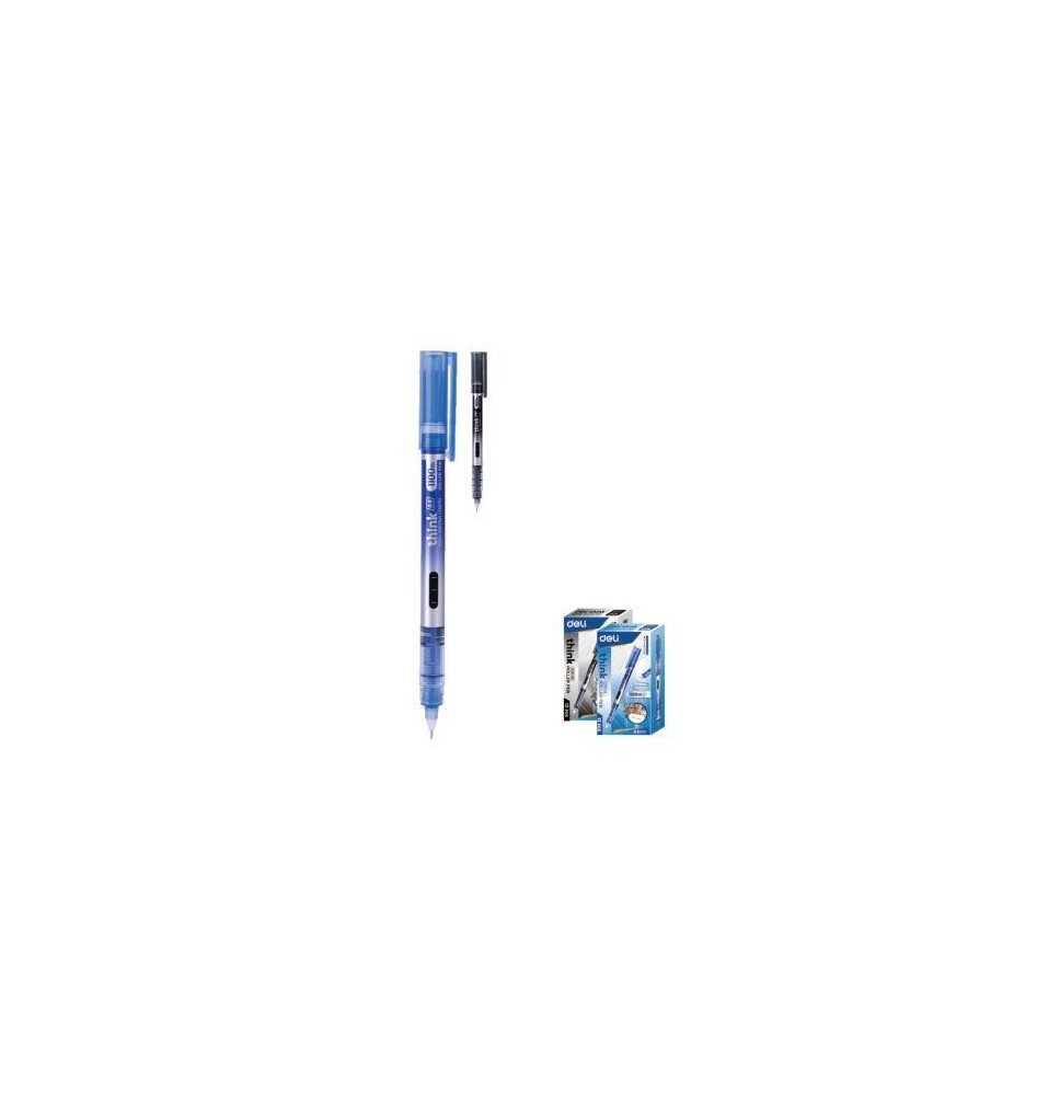 Deli Think Ball Point Pen Blue 0.5MM 12Pc 1Box