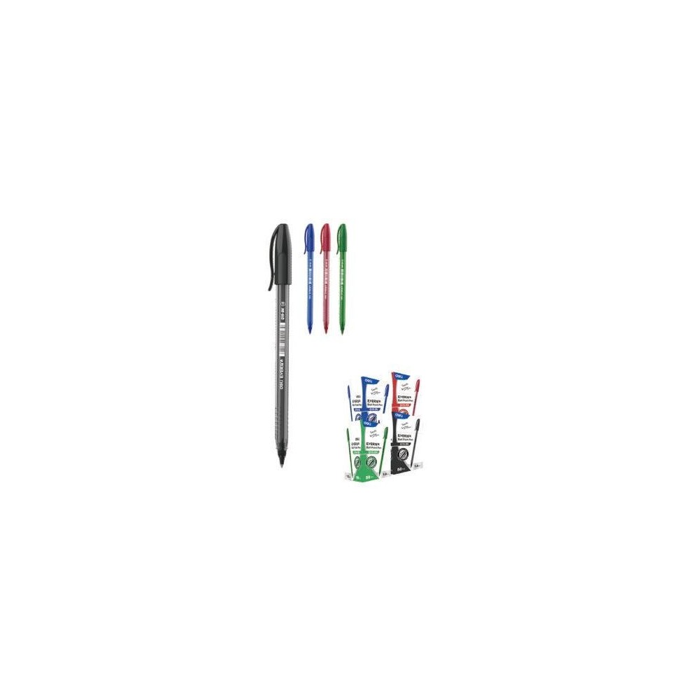 Deli every Ball Pen Red 1mm 50Pc 1Pck