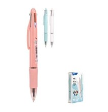 Deli Macron 4In1 Ball Point Pen 12Pc 1Pck