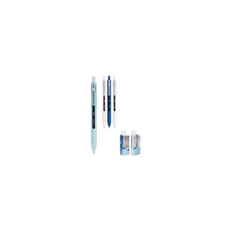 Deli Linfini Gel Pen 0.5MM Gel Pen Blue 12Pc 1Pck