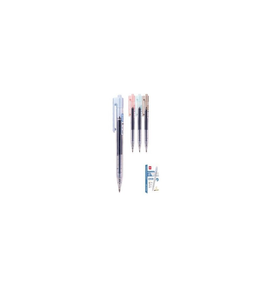 Deli Roller Pen Black 0.5mm 12Pc 1Pck