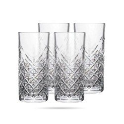 Pasabache Timeless  Sodalime Glass 365 ml Set Of 4