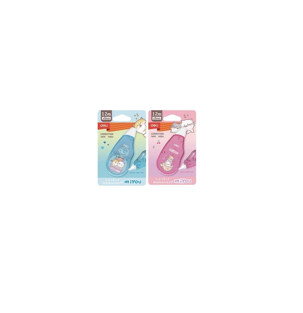 Deli Correction Tape 12m*5mm NO: h354 1Pck