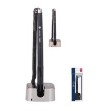 Deli black Gel Ink Desk Pen Stand 0.7mm 1Pck