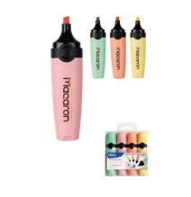 Deli Macron Highlighter 4Pcs 1Pck