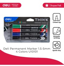 Deli Permanent Makers  4 In 1 5MM 1Pck