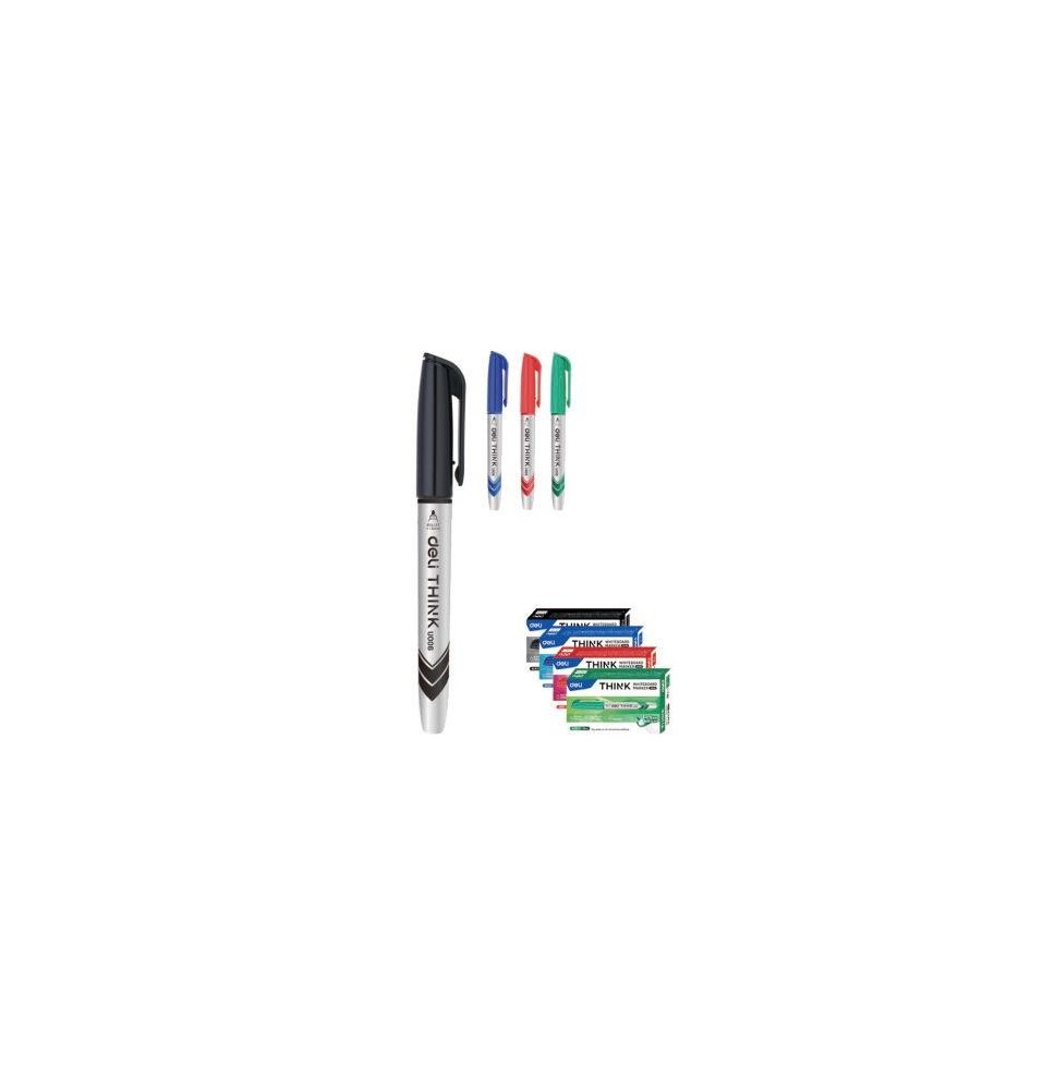 Deli Think Whiteboard Marker Green 12Pc 1Pck