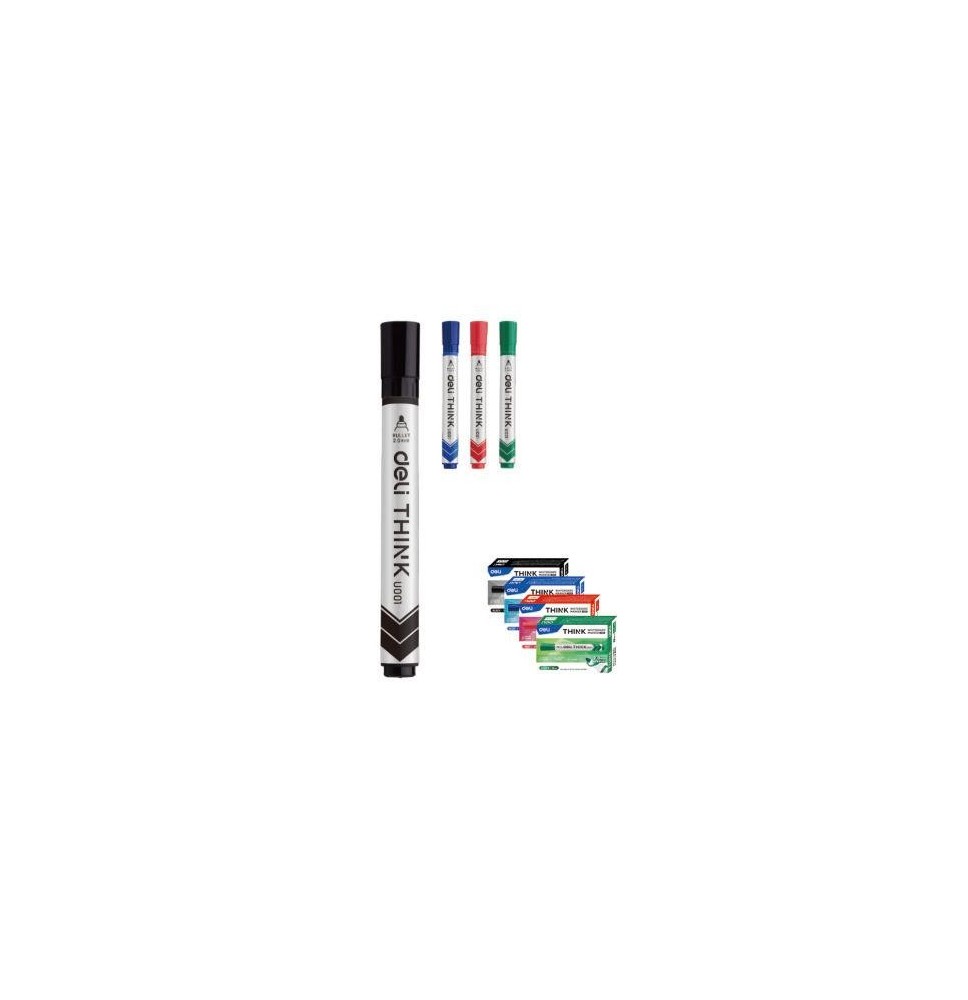 Deli Think Whiteboard Marker Red 12Pc 1Box