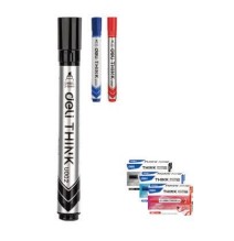 Deli Think White Board Marker Black 12Pc 1Pck