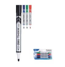 Deli Dry Erase Marker 2.0mm 4Pcs 1Pck