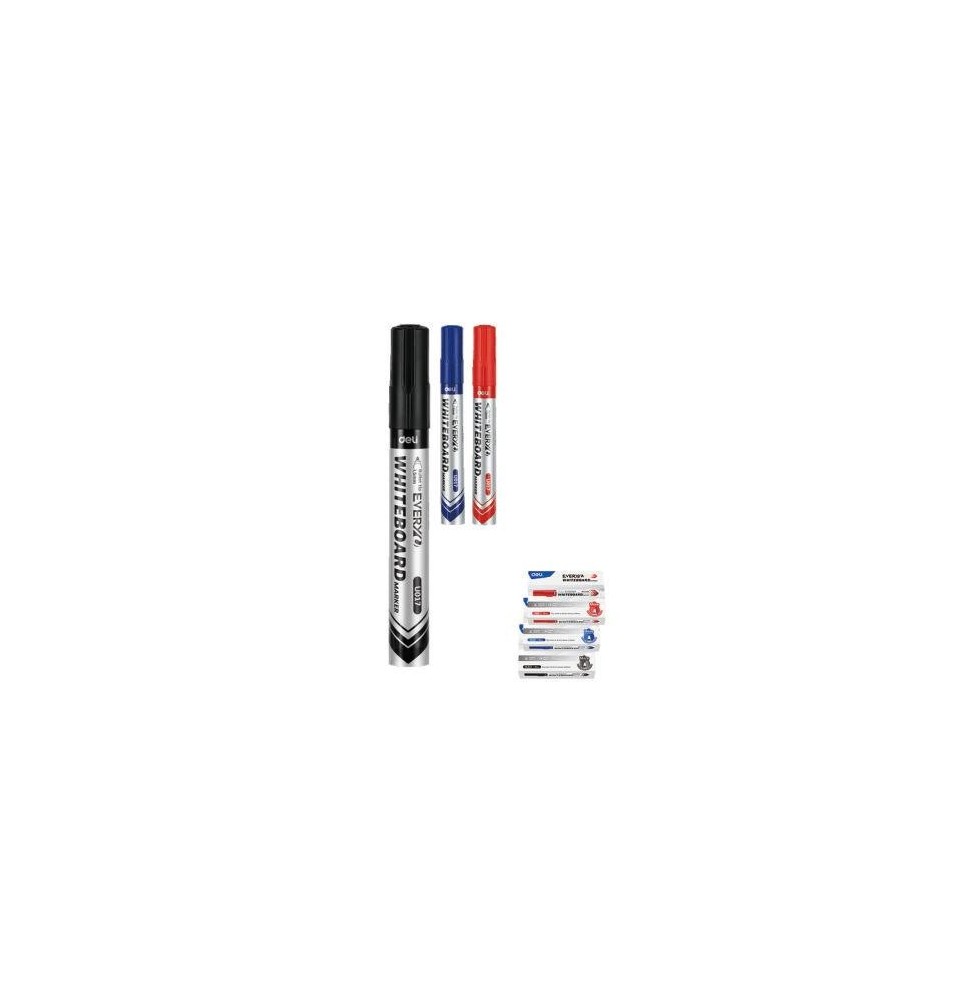 Deli Every White board Marker Blue 12Pcs 1Pck