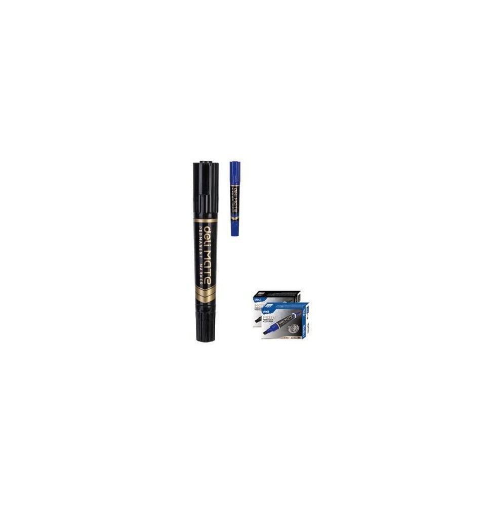 Deli Mate Permanent Marker Black 12Pc 1Box