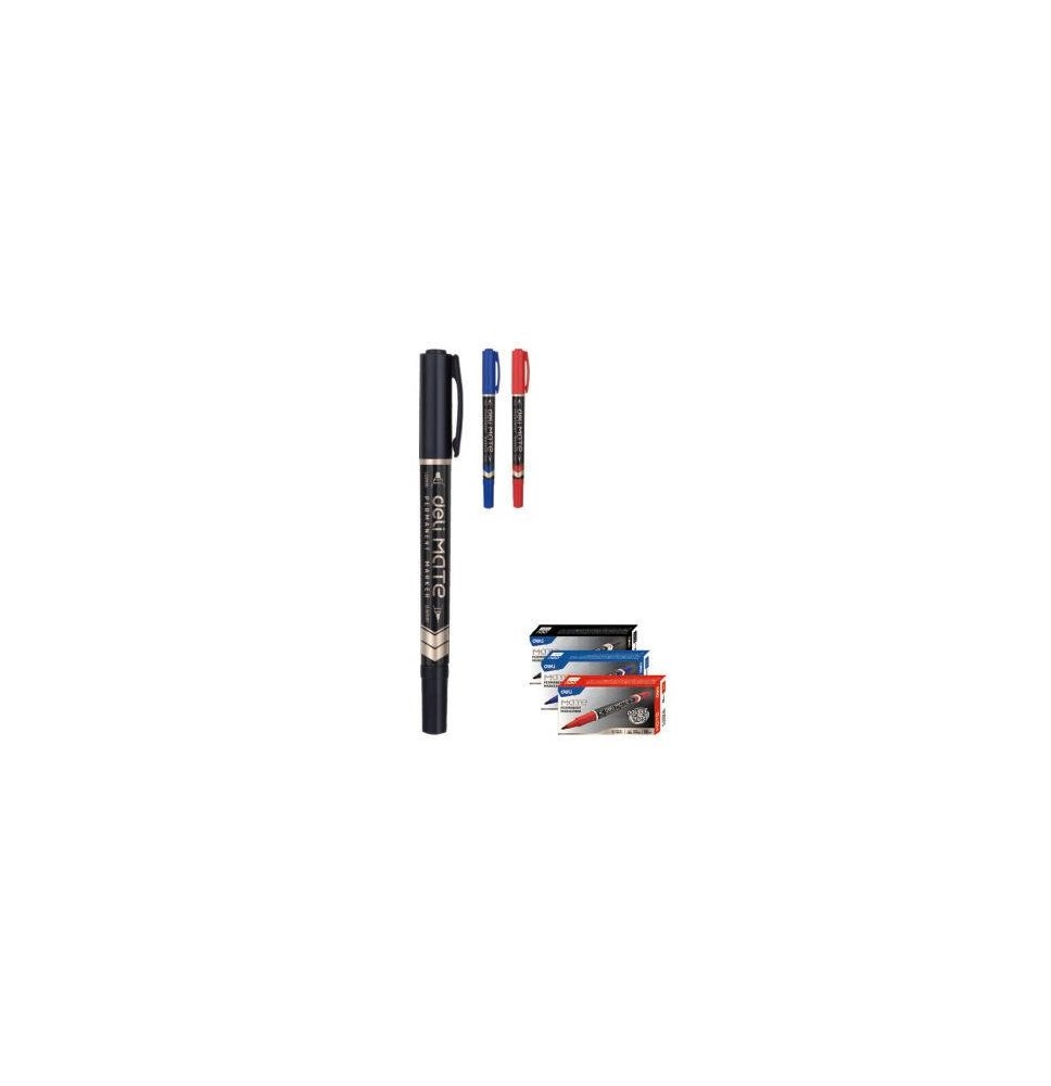 Deli Mate Permanent Marker Blue 12Pc 1Box