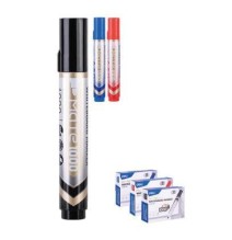 Deli Mate 1000 White Board Marker Red 12Pcs 1Pck