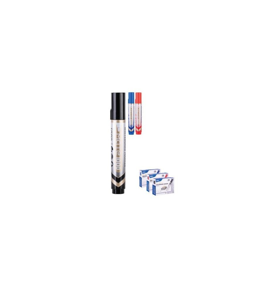 Deli Mate 1000 White Board Marker Red 12Pcs 1Pck