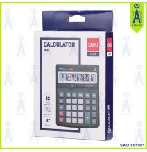 Deli Smart Dual Power 12 Digital Calculator 1Pc