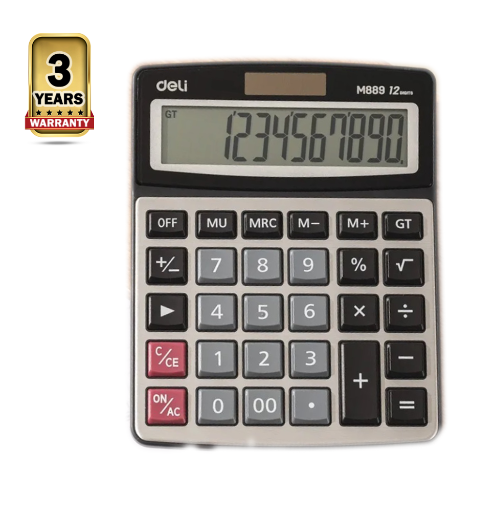 Deli Classic Calculator 12Digit 1Pc