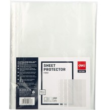 Deli Extend Sheet Protector 100Pcs/60mic A4 1Pck