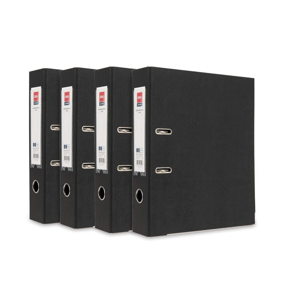 Deli Lever Arch File Black 3" A4 1Pc