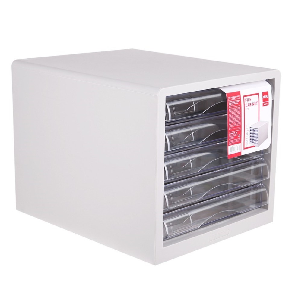 Deli File Cabinet Lt-Grey-1Pc