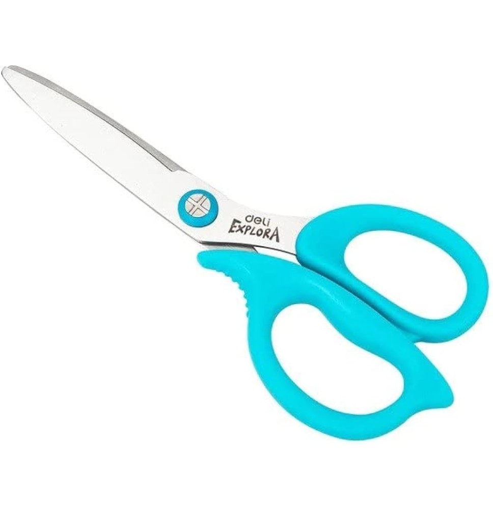 DELI ROUND TIP SAFE SCISSORS 135mm 1pc