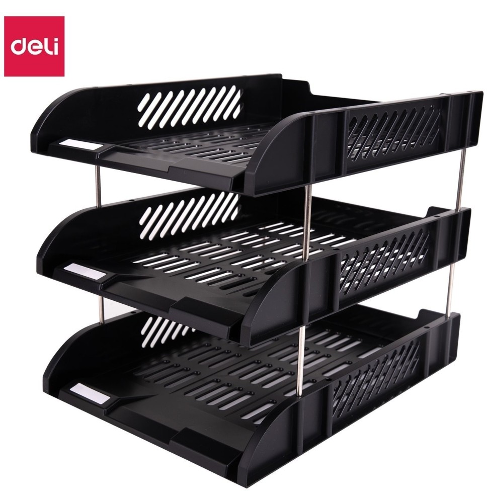 Deli File Tray Black 1Pc