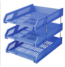 Deli Triple File Tray Blue A4 1Pc