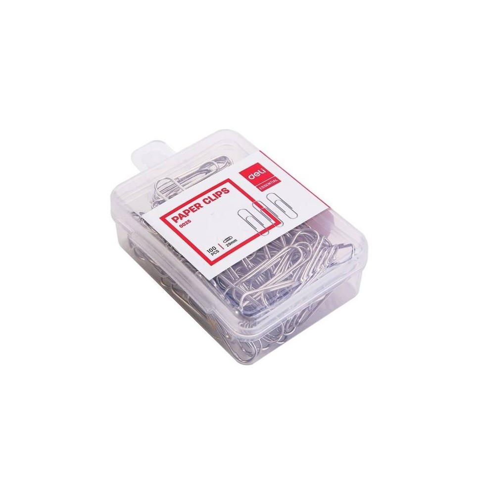 Deli Paper Clips 100Pc 29mm 1Box