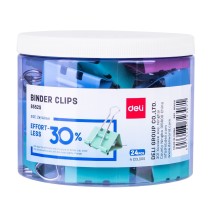 Deli Binder Clip 41mm 24Pcs*1Box 4Colors