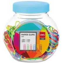 Deli Asst. Paper Clips 200Pc 29mm 1Box