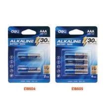 Deli Alkaline Battery AAA 4Pc 1Card