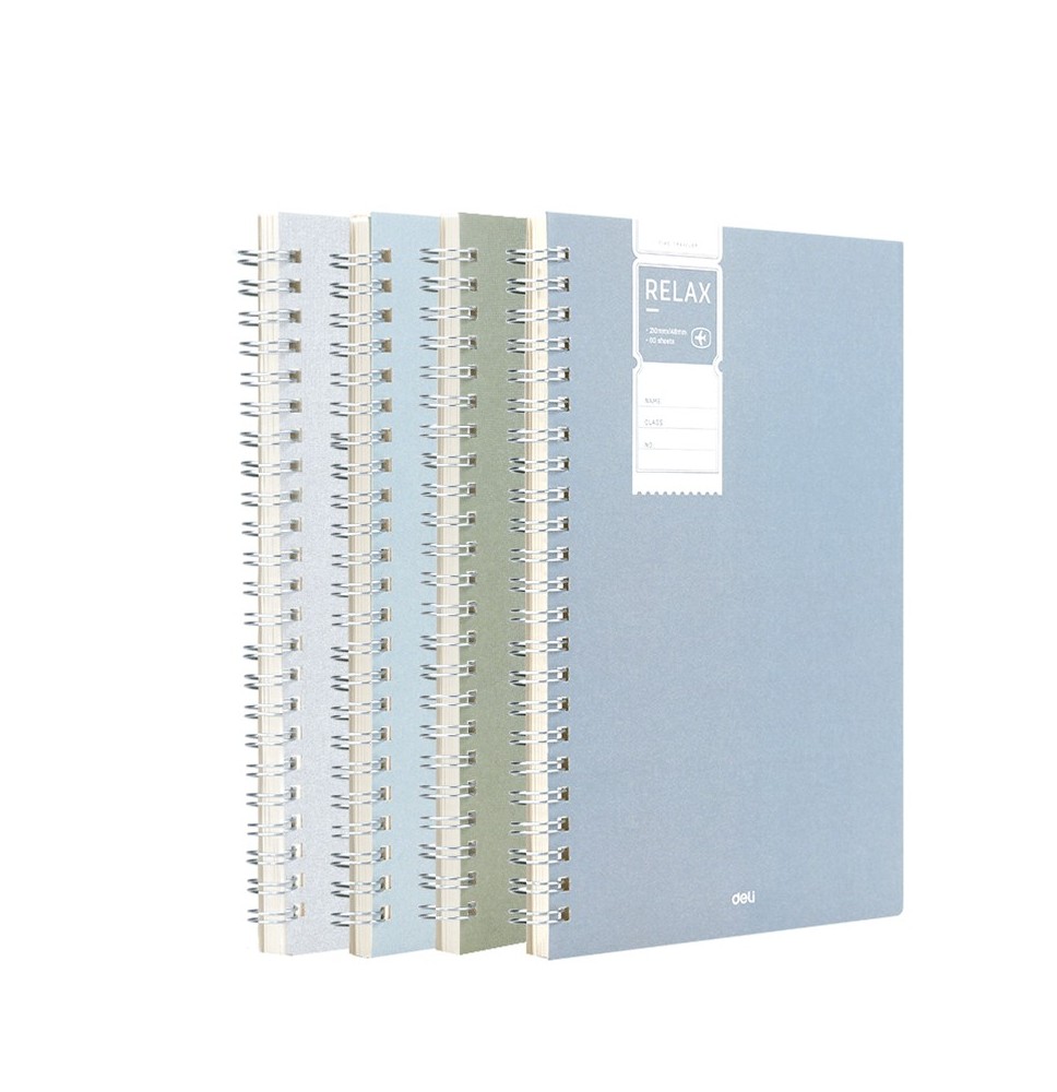 Deli Spiral Notebook 210x148MM 60SHT 1Pc