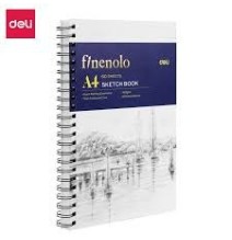 Deli Finelolo A4 Sketch Book 160Gsm 60Sheets 1Pc