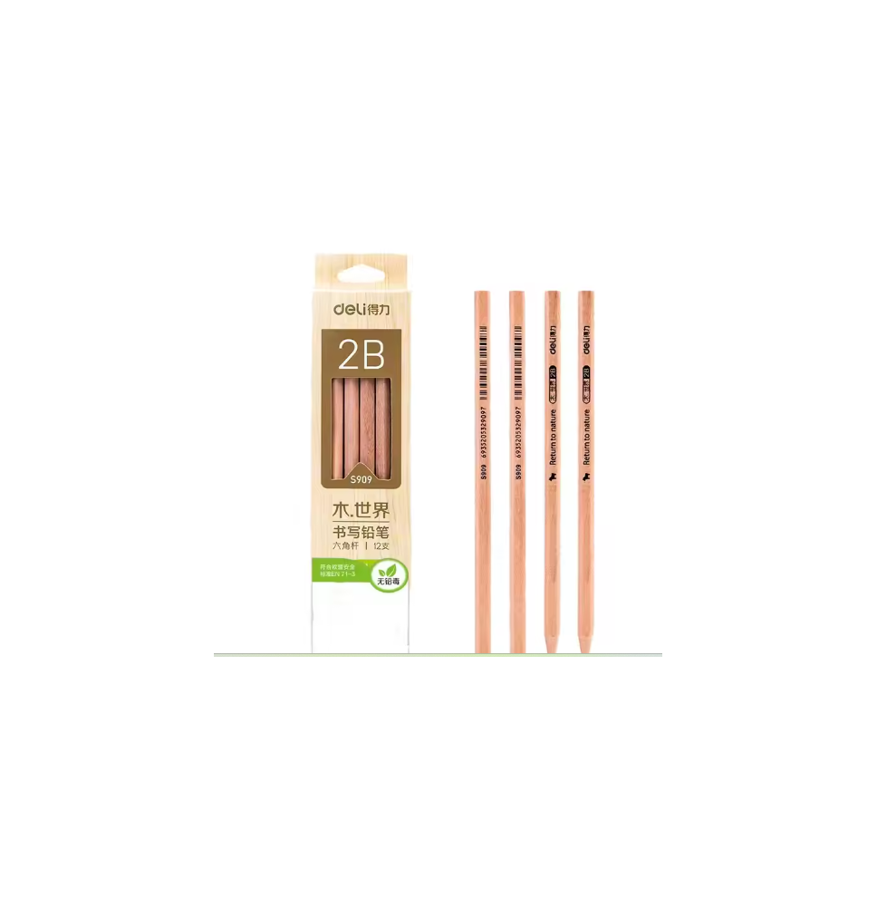 Deli 2B Graphite Pencil 12 Pc 1Pck